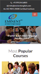 Mobile Screenshot of eminentenglish.com